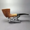 Kaywoodie Natural Burl Rusticated Zulu Estate Briar Pipe, American Estates - Image 2