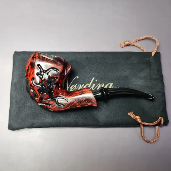 Nording Partially Rusticated Freehand Estate Briar Pipe, Unsmoked - Image 2