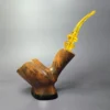 Bjarne XL Smooth Freehand Cavalier Sitter Estate Briar Pipe, Unsmoked - Image 2