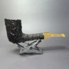 Savinelli Estella Rusticated Freehand Dublin Estate Briar Pipe, Unsmoked - Image 3