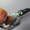 Ser Jacopo Senecta Maxima Sandblasted Bulldog Estate Briar Pipe, Italian Estates, 9mm - Image 3