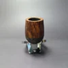 WO Larsen Partially Rusticated Brandy Estate Briar Pipe, Danish Estates - Image 3