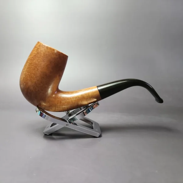 Ed Burak Connoisseur XL "LC" Smooth Bent Billiard Estate Briar Pipe, American Estates - Image 3