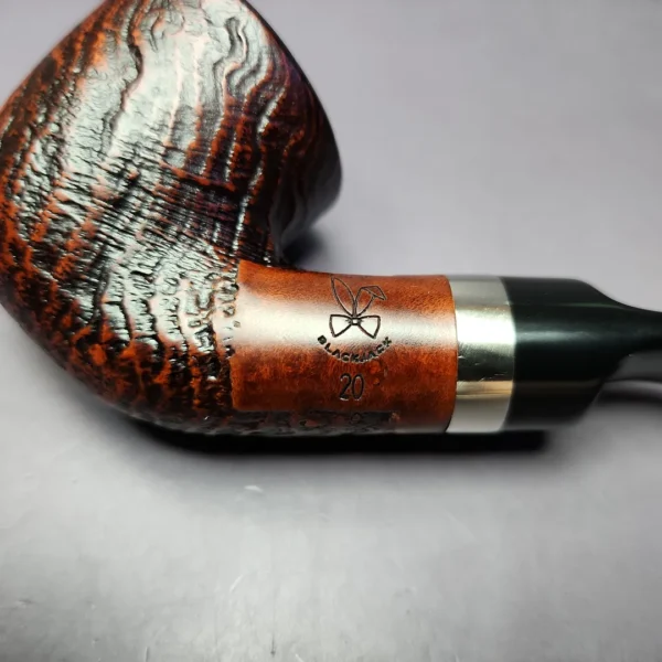 Morgan BlackJack 20 Sandblasted Dublin Briar Pipe, New - Image 3