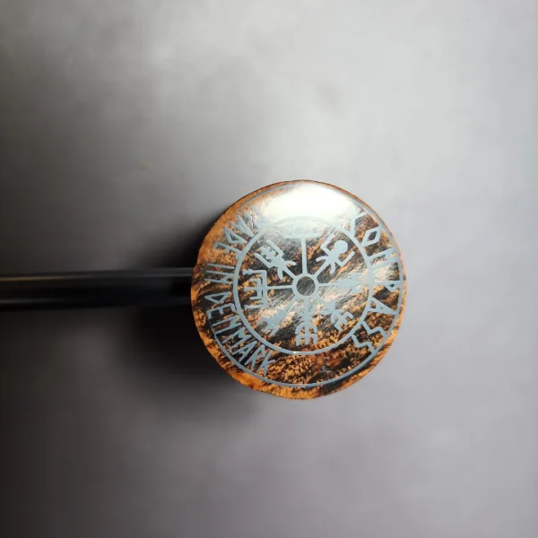 Nording Compass Rusticated Estate Briar Pipe, Unsmoked - Image 3