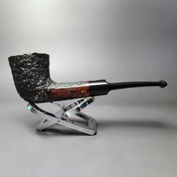 James Upshall Bark Group 6 Rusticated Dublin Estate Briar Pipe, Unsmoked - Image 3