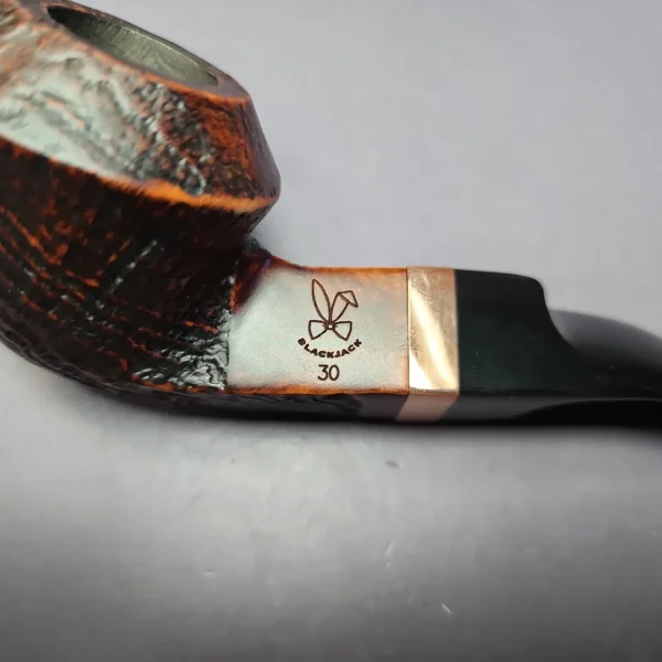 Morgan BlackJack 30 Sandblasted Bulldog Briar Pipe, New - Image 3