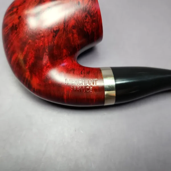 Merchant Service Smooth “Full Bent” Bent Billiard Artisan Briar Pipe, New - Image 3