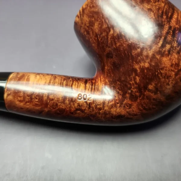 Mountbatten by Charatan 802 Smooth XL Bent Billiard Estate Briar Pipe, English Estates - Image 3