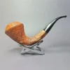 Ed Burak Connoisseur Rusticated Bent Bulldog Estate Briar Pipe, American Estates - Image 3