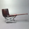 Sean Reum Contrast Sandblasted Saddle Billiard Handmade Briar Pipe, New - Image 3