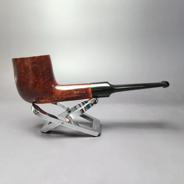 Roma Smooth Saddle Billiard Estate Briar Pipe, Unsmoked - Image 3