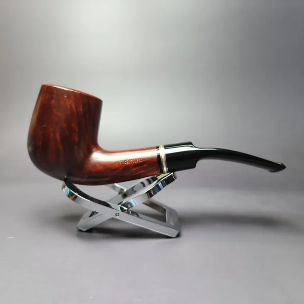 Thomas Cristiano Smooth Bent Billiard Estate Briar Pipe, Unsmoked - Image 3