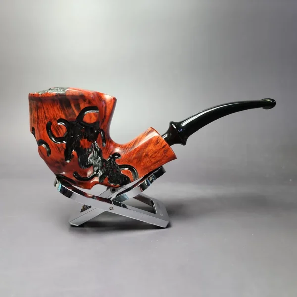 Nording Partially Rusticated Freehand Estate Briar Pipe, Unsmoked - Image 3