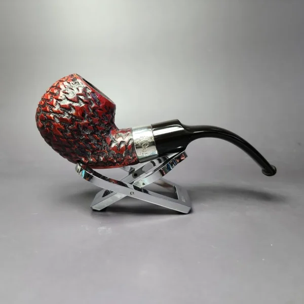 Peterson Donegal Rocky XL02 Rusticated Apple Estate Briar Pipe, Irish Estates - Image 3