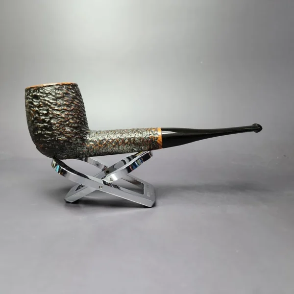Old England (Sasieni) 55 Rusticated Billiard Estate Briar Pipe, English Estates - Image 3