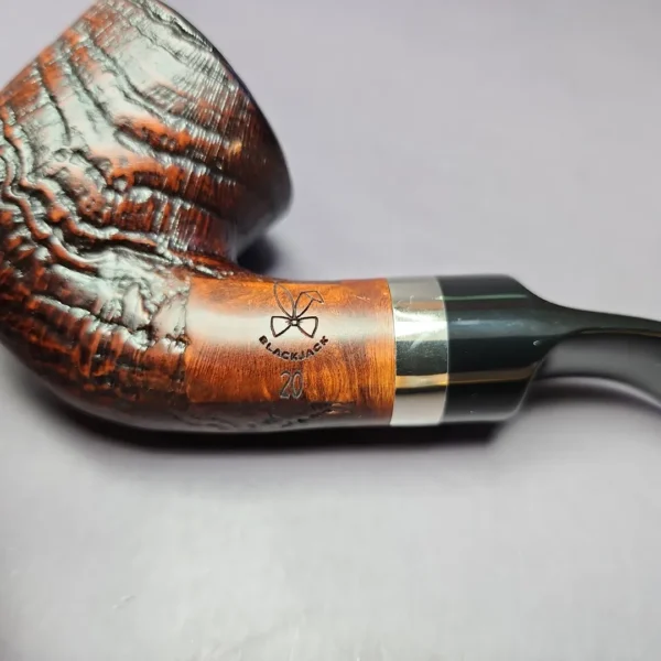 Morgan BlackJack 20 Sandblasted Dublin Briar Pipe, New - Image 3
