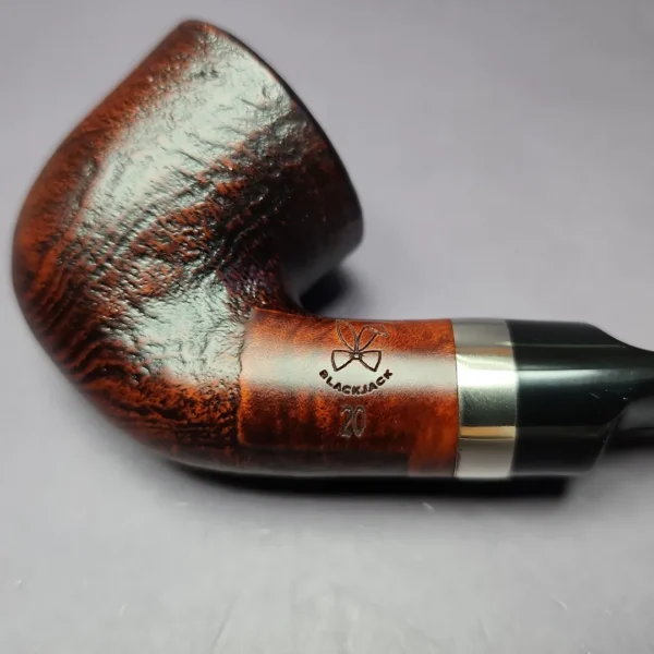 Morgan BlackJack 20 Sandblasted Dublin Briar Pipe, New - Image 3