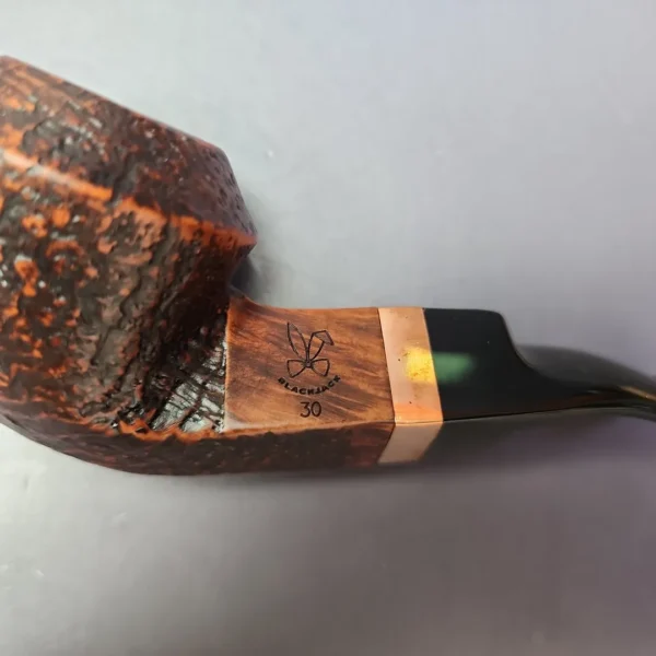 Morgan BlackJack 30 Sandblasted Bulldog Briar Pipe, New - Image 3