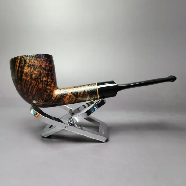 Sean Reum Glacier "Eggshell" Sandblast Dublin Handmade Briar Pipe, New - Image 3