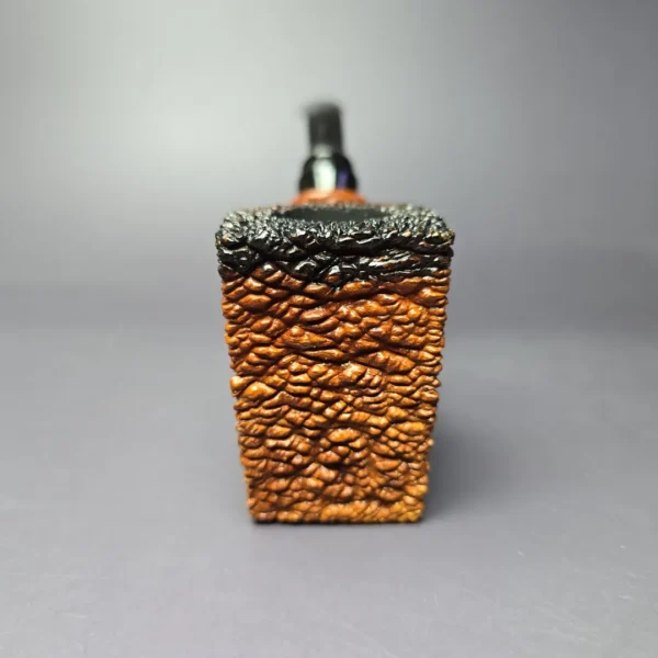 Brebbia Linea Varese Patent 402 Panel Sitter Estate Briar Pipe, Unsmoked - Image 3