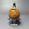 Chris Asteriou Contast Sandblasted Apple w/ Bamboo Estate Briar Pipe, Unsmoked - Image 3