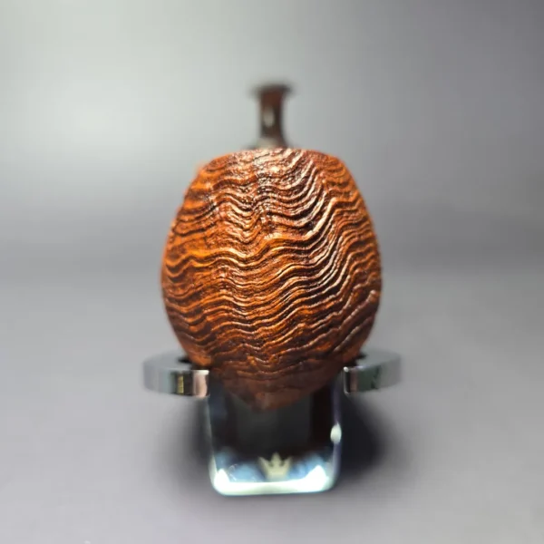 PapaBearPipes by Tim Beaumont Sandblasted Egg Handmade Briar Pipe, New - Image 3