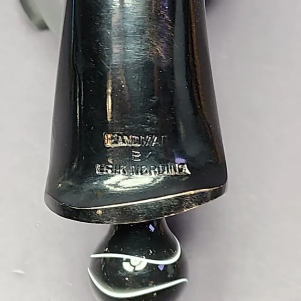 Nording Black Smooth Freehand Estate Briar Pipe, Unsmoked - Image 3