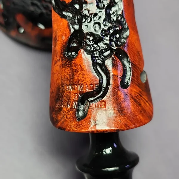 Nording Partially Rusticated Freehand Estate Briar Pipe, Unsmoked - Image 3