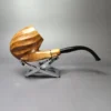 Castello "Castello" 4K Spiral Carved Egg Estate Briar Pipe, Italian Estates - Image 3