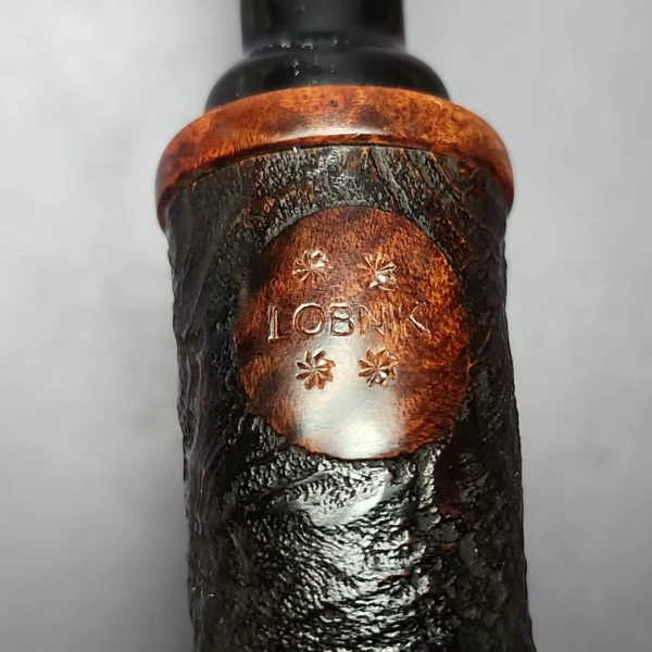 Gregor Lobnik 4 Star Partially Sandblasted Acorn Estate Briar Pipe, Unsmoked - Image 3
