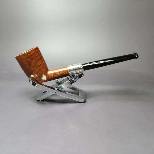 WDC Sterling Hand Made Smooth Army Mount Dublin Estate Briar Pipe, American Estates - Image 3