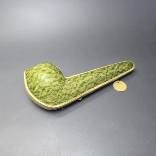 19th c. CPF Best Make Bulldog w/ Silver Antique Estate Briar Pipe, Unsmoked - Image 3