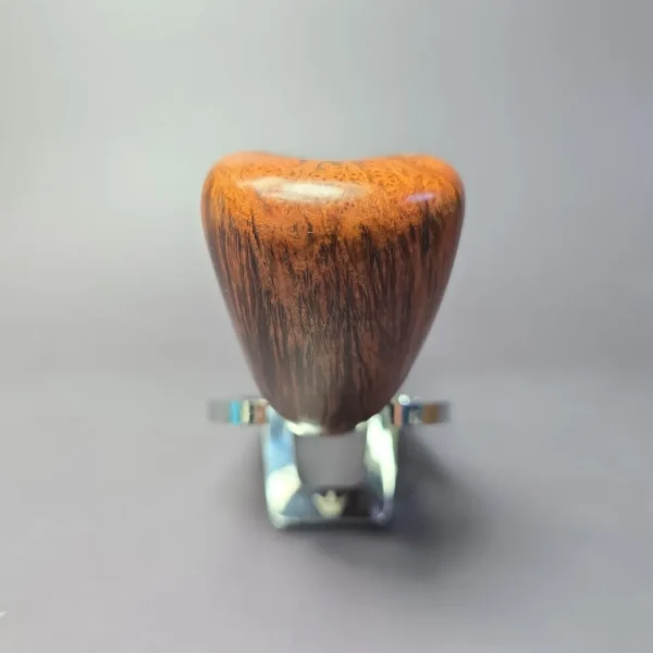WO Larsen Straight Grain Grade 7 w/ Silver Estate Briar Pipe, Danish Estates - Image 3