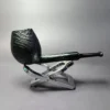 Proxima by Piero Vitale Black Sandblasted Egg Briar Pipe, New - Image 2