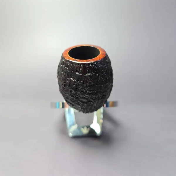 J Mouton Sandblasted Tavern Belge Handmade Briar Pipe, New - Image 3