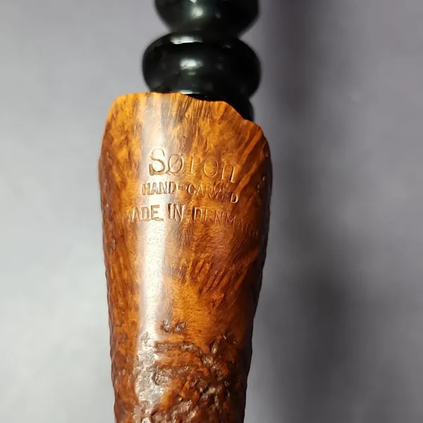 Soren Partially Sandblasted Freehand Estate Briar Pipe, Danish Estates - Image 3