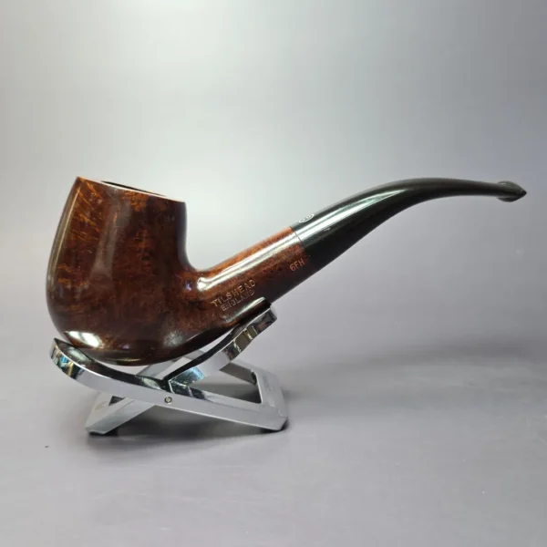 James Upshall Tilshead Grp 6 Smooth Bent Billiard Estate Briar Pipe, Unsmoked - Image 3