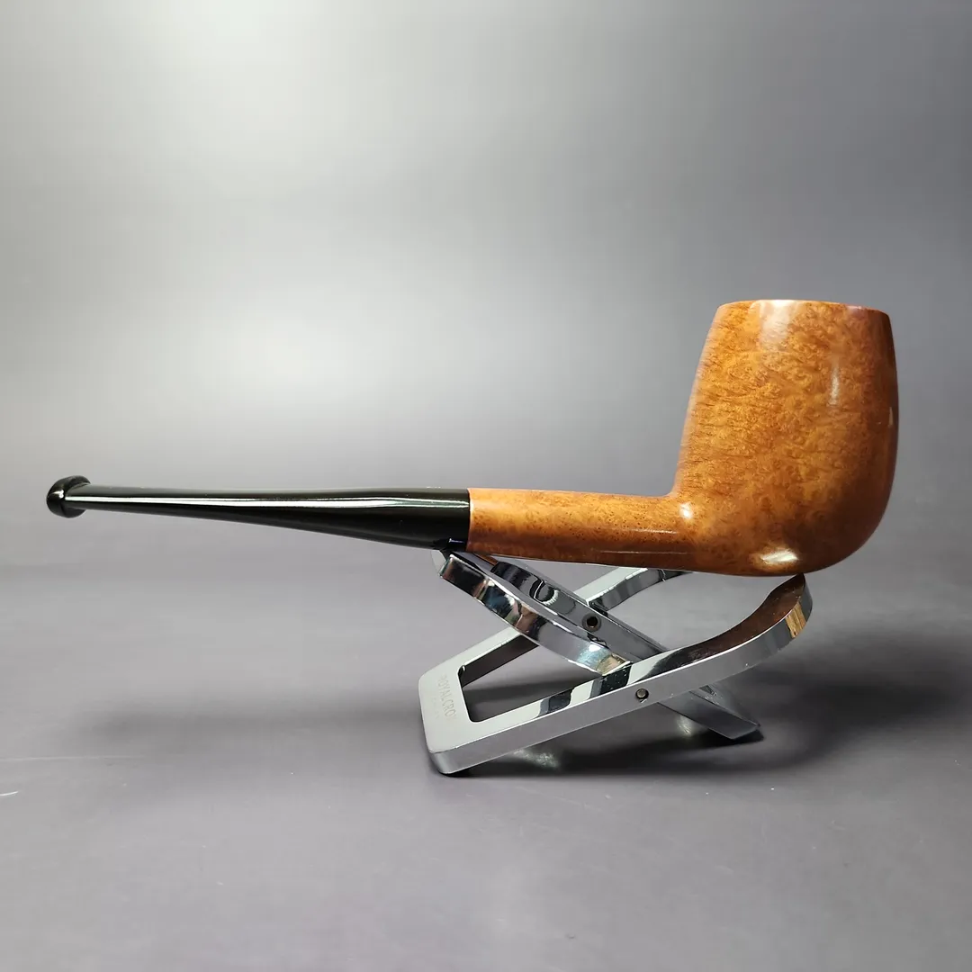 Barontini Diamante 313 Smooth Oval Shank Billiard Estate Briar Pipe, Unsmoked - Image 3