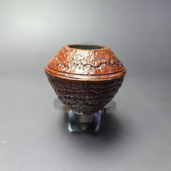 Ser Jacopo Senecta Maxima Sandblasted Bulldog Estate Briar Pipe, Italian Estates, 9mm - Image 4
