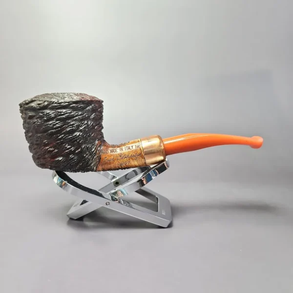 4th Generation (by Ascorti) 1897 Rusticated Dublin Estate Briar Pipe, Unsmoked - Image 4