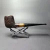 Stanwell Zebrano Sandblasted Apple Estate Briar Pipe, Danish Estates - Image 4