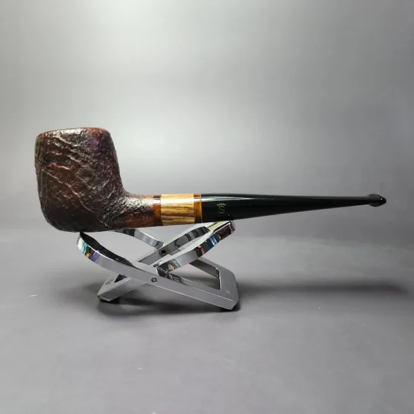 Stanwell Zebrano Sandblasted Apple Estate Briar Pipe, Danish Estates - Image 4