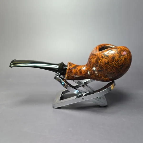 Tsuge Ikebana 1993 Smooth Asymmetrical Tomato Estate Briar Pipe, Unsmoked - Image 4