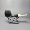 BriarWorks Classic C81 Rusticated Apple Briar Pipe, Unsmoked - Image 4