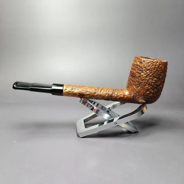 Charatan's Make 20104DC Sandblasted Lumberman Estate Briar Pipe, English Estates - Image 4