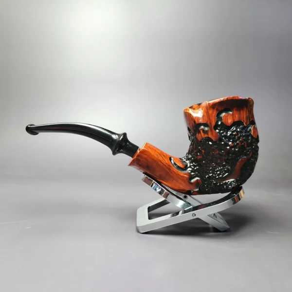 Nording Partially Rusticated Freehand Estate Briar Pipe, Unsmoked - Image 4