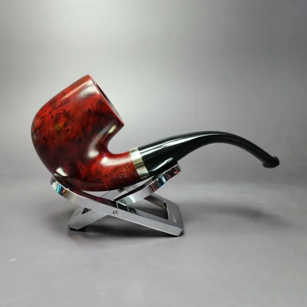 Merchant Service Smooth “Full Bent” Bent Billiard Artisan Briar Pipe, New - Image 4