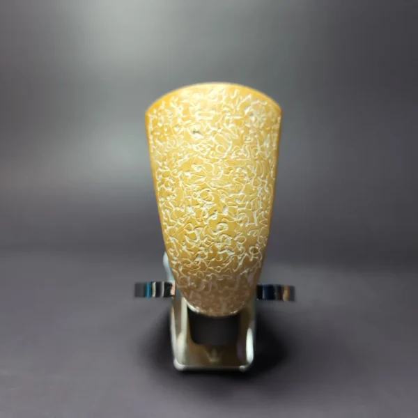 MBSD Meerschaum Silver Bent Panel Dublin Block Meerschaum Pipe, New - Image 4