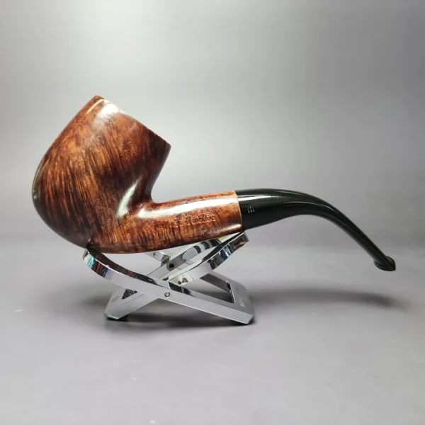 Mountbatten by Charatan 802 Smooth XL Bent Billiard Estate Briar Pipe, English Estates - Image 4